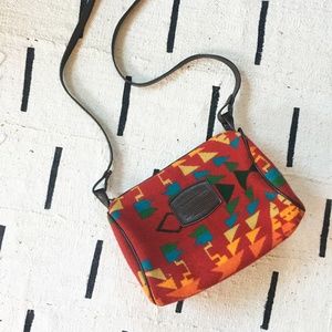 Vintage Pendleton Wool Crossbody Purse